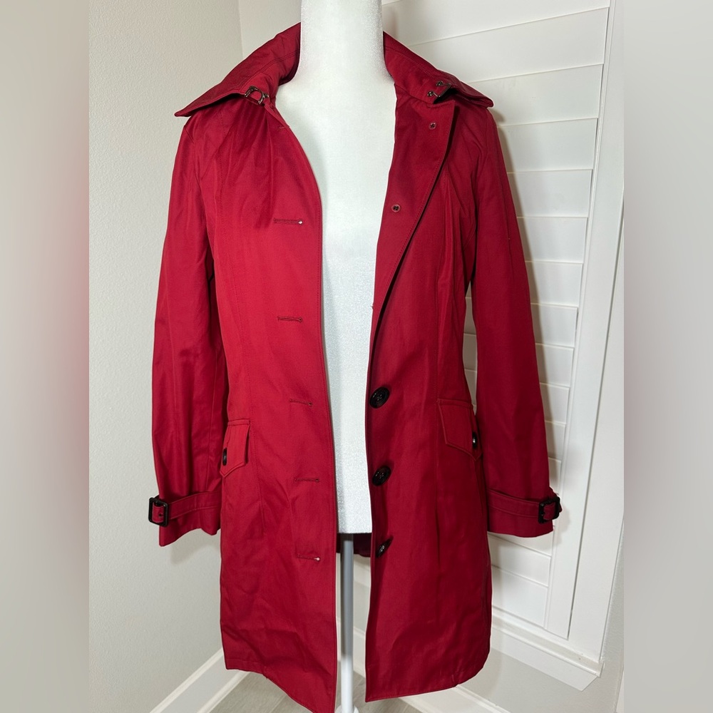 Michael kors Women's Red Button-Up Coat - Picture 11 of 13